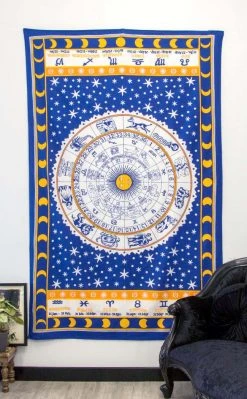 TB Home & Gifts Zodiac Tapestry Throw